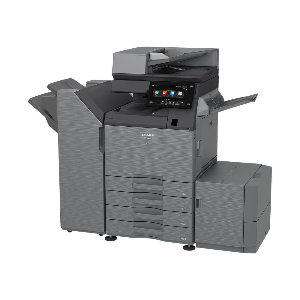 Sharp BP-70M36 high-efficiency monochrome multi-functional printer with finishing tray